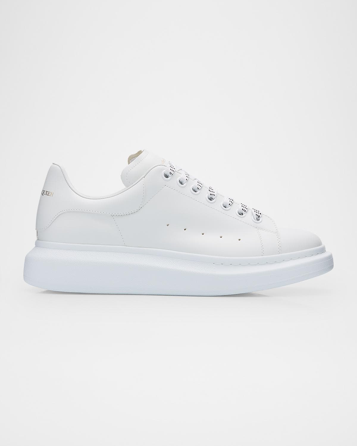 McQueen Men's Smooth Leather Oversized Sneakers