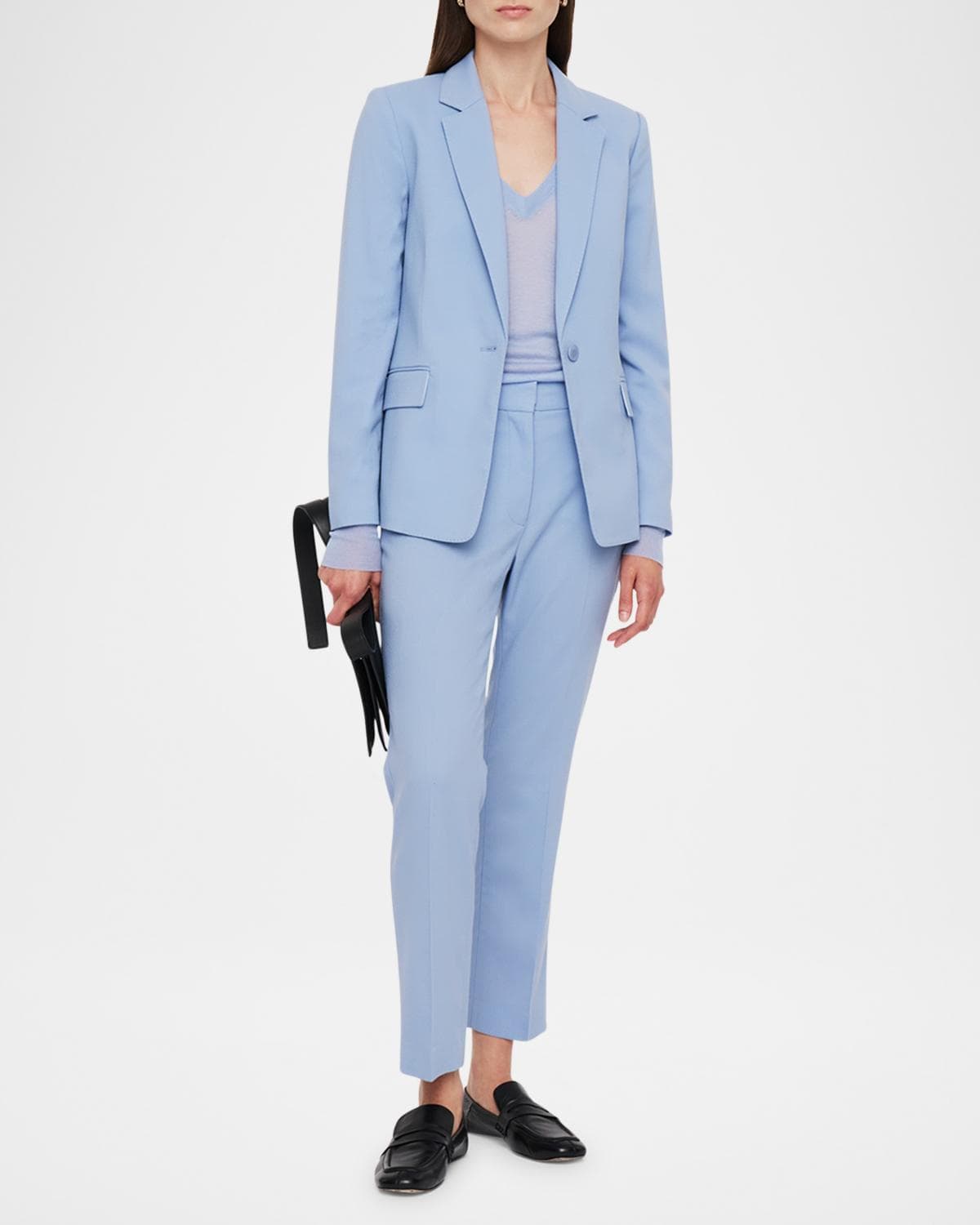 Joseph Marty Single-Button Crepe Jacket · 36 FR (4 US)