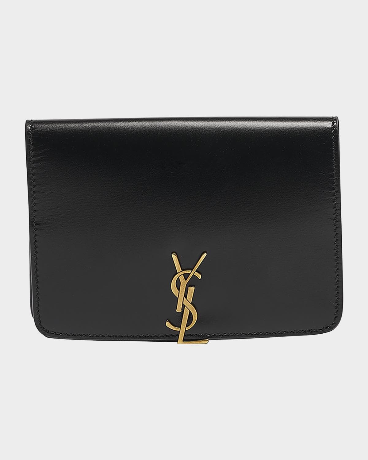 Saint Laurent YSL Passport Holder in Calfskin