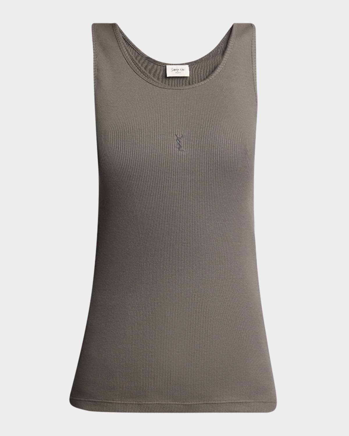 Saint Laurent YSL Embroidered Tank Top