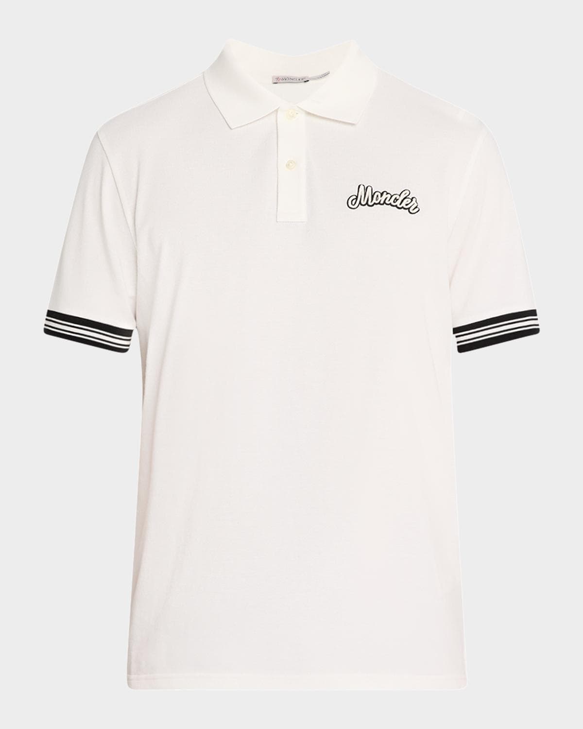 Moncler Men's Cotton Logo Polo Shirt