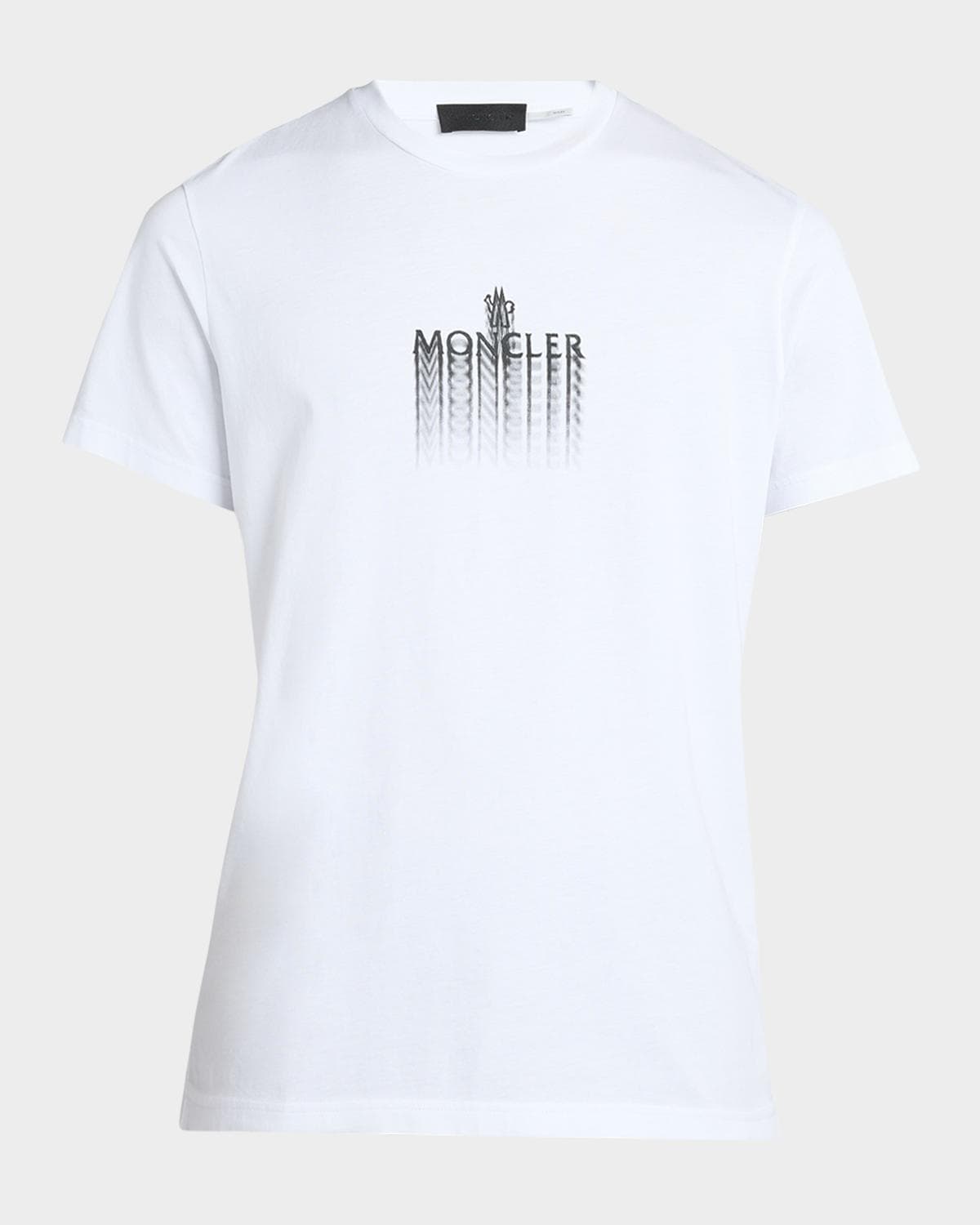 Moncler Men's Blurred Logo Crewneck T-Shirt