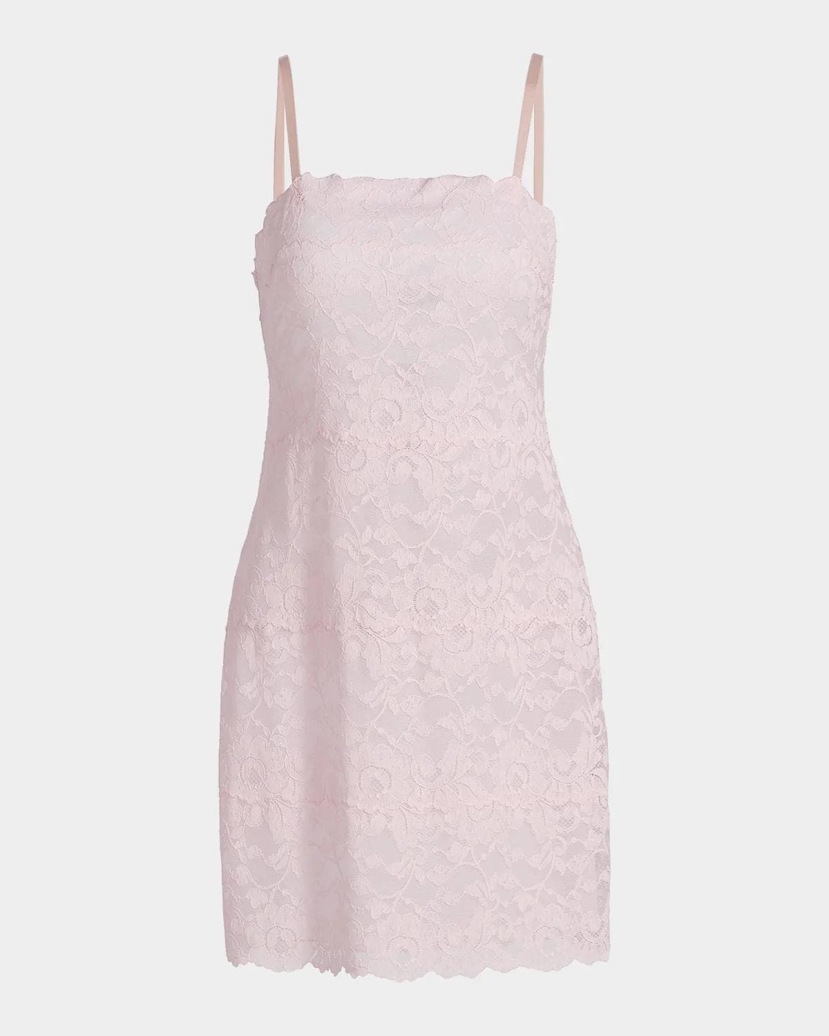 Natori Peony Square-Neck Lace Chemise