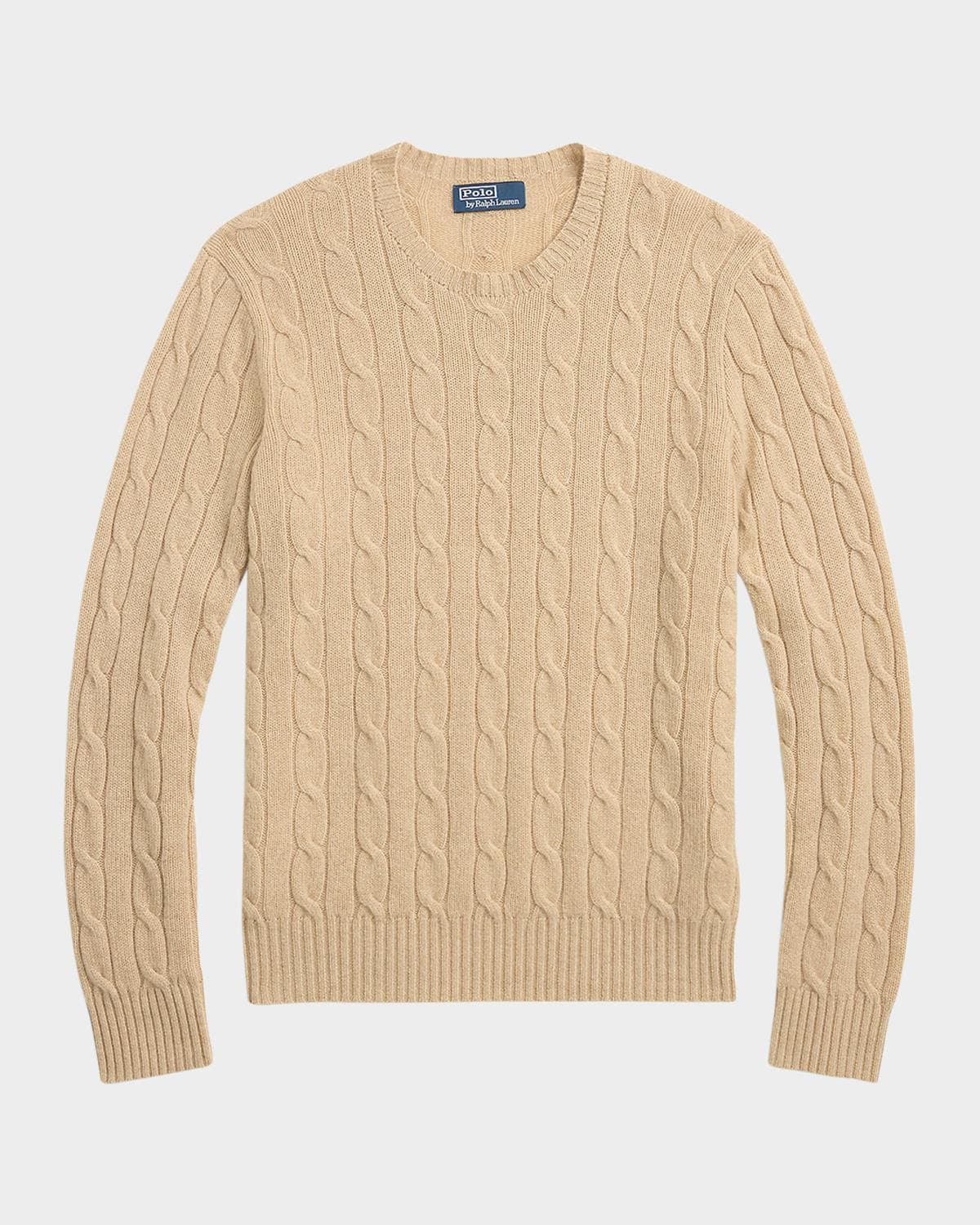 Polo Ralph Lauren Men's The Iconic Cable-Knit Cashmere Sweater