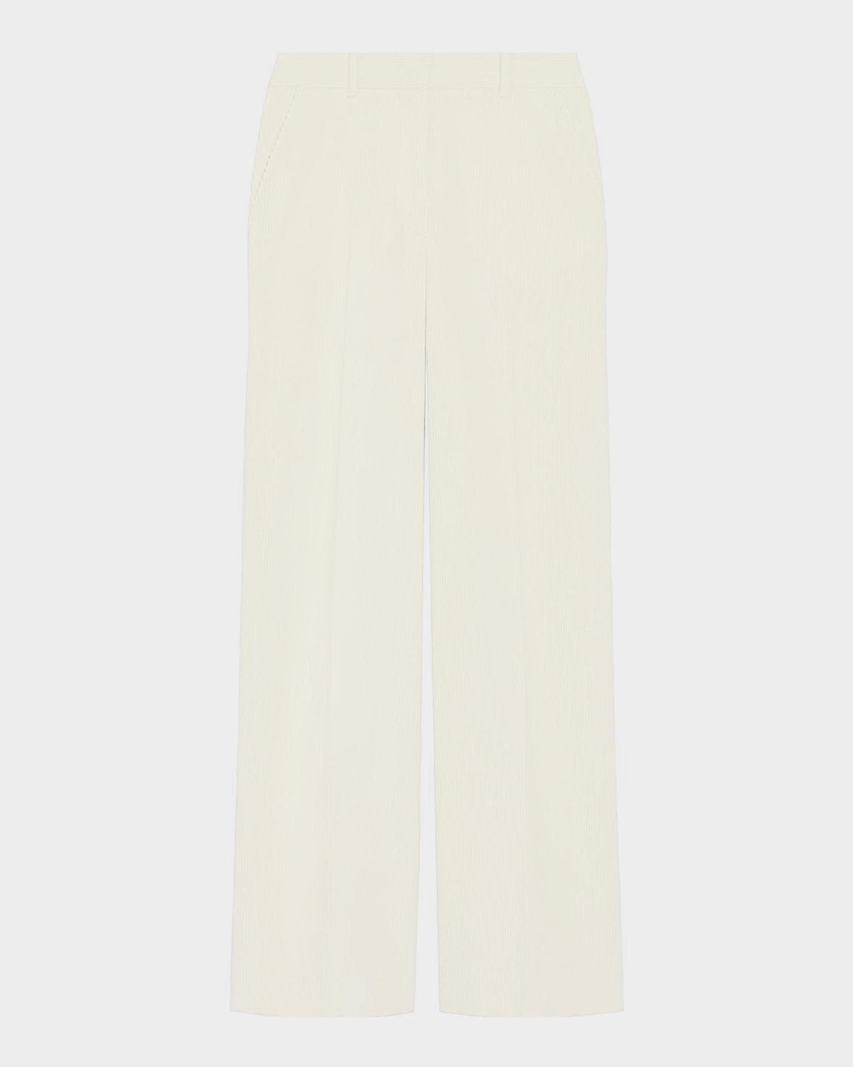 Weekend Max Mara Tania Wide-Leg Cotton Corduroy Pants