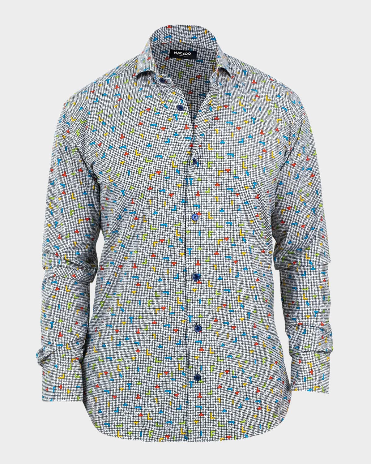Maceoo Men's Einstein Video Game Stretch Sport Shirt