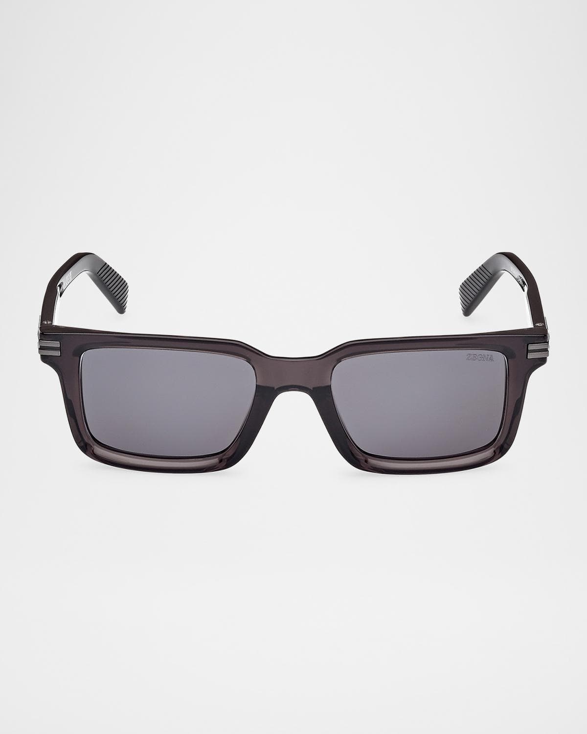 ZEGNA Men's Rectangle Acetate Sunglasses