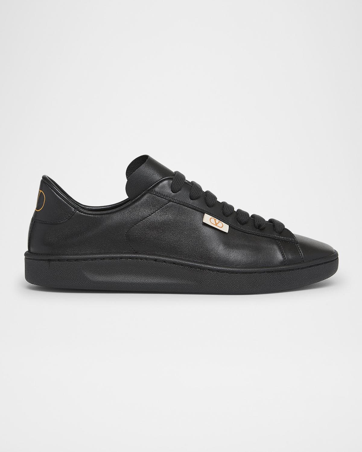 Valentino Garavani Men's Royco V Logo Calfskin Low-Top Sneakers