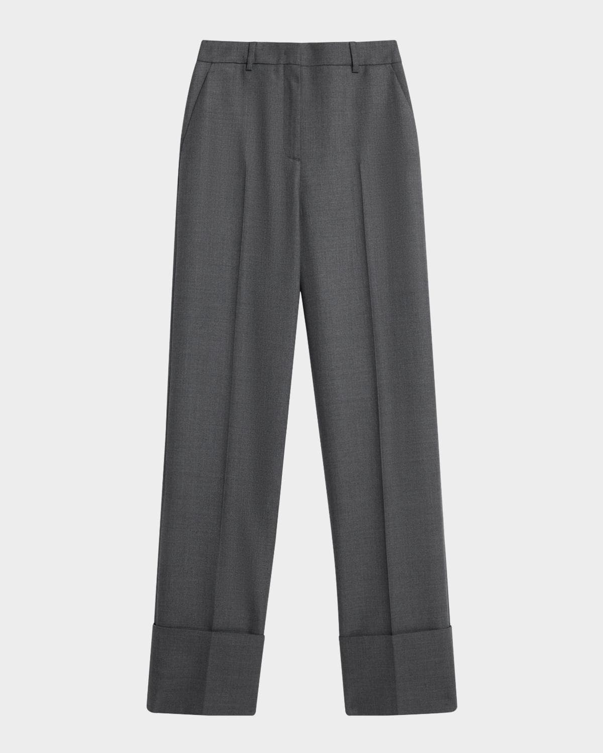Valentino Garavani Cuffed Wool Trousers