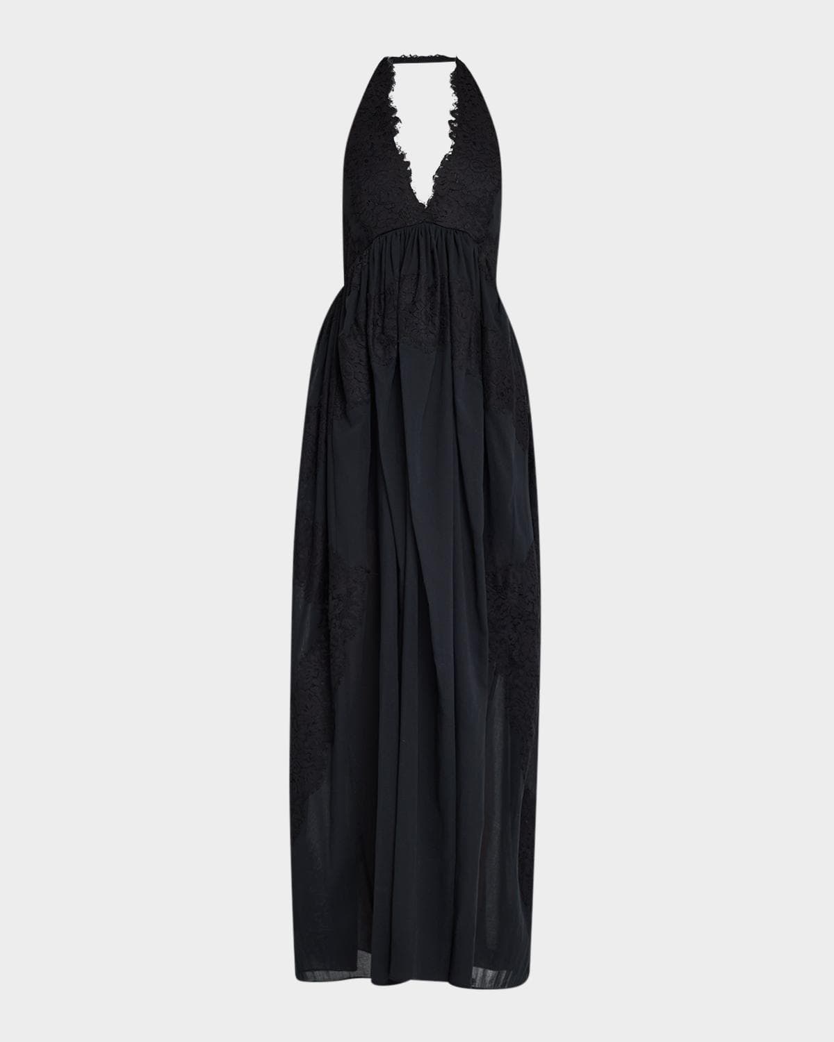 A.L.C. Cambrie Lace Halter Maxi Dress