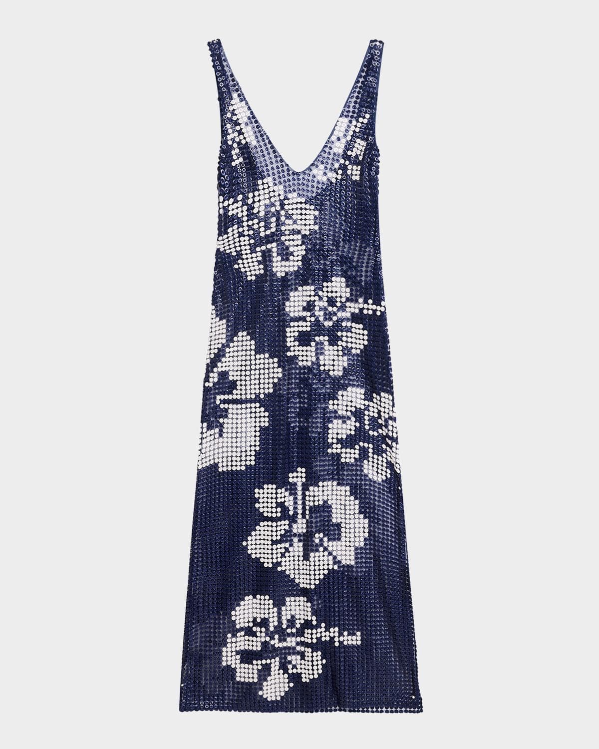 Wynn Hamlyn Hibiscus Button Gown
