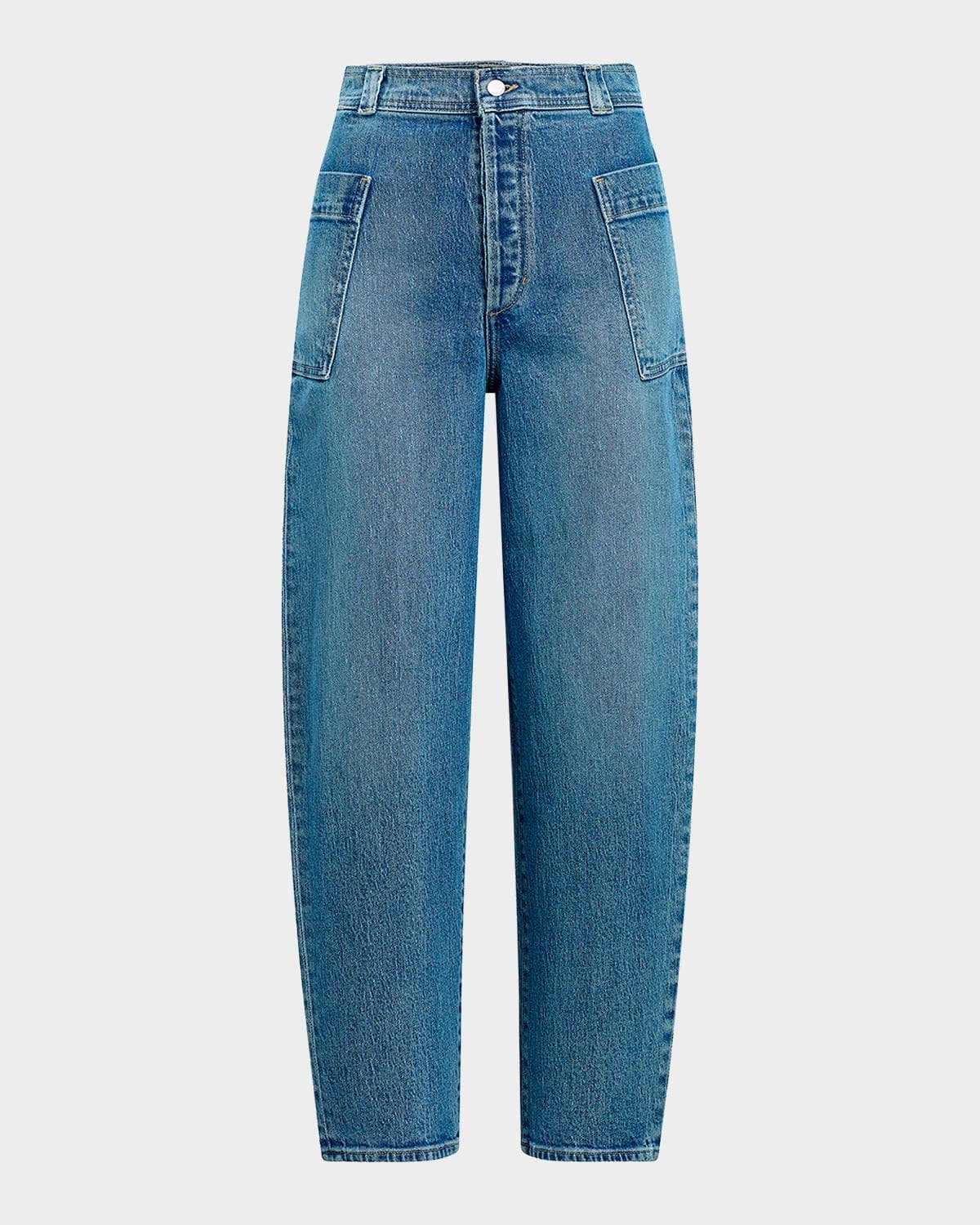 Joe's Jeans The Phoebe Patch Pocket Barrel-Leg Jeans