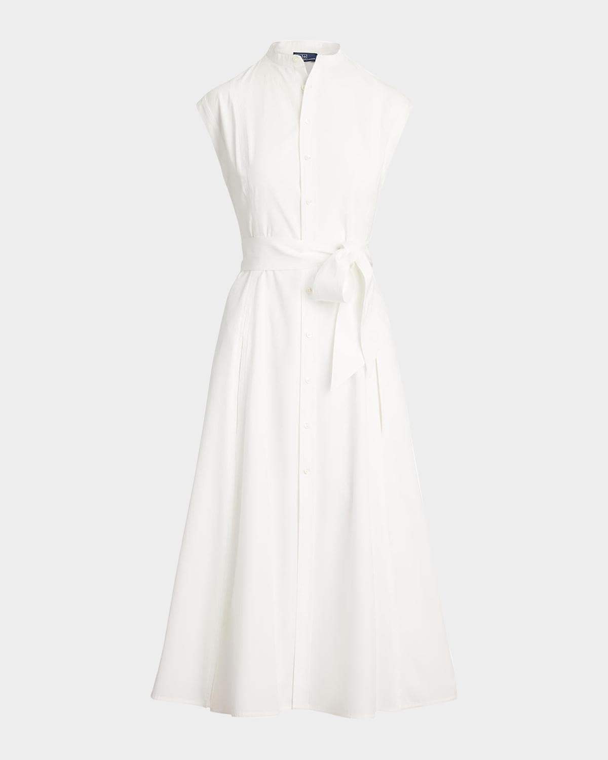 Polo Ralph Lauren Belted Cotton Sleeveless A-Line Dress · 6