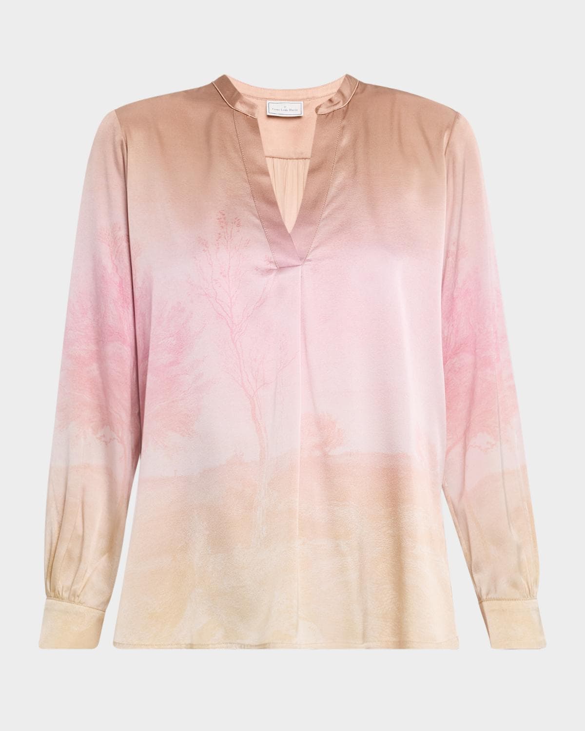 Pierre-Louis Mascia Ombre Landscape-Print Top