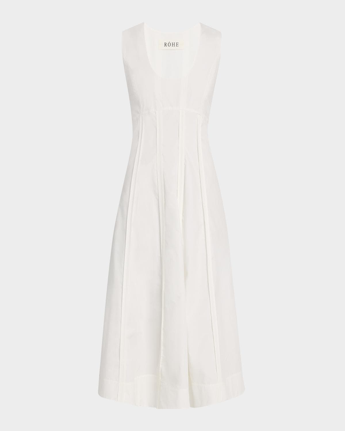 Les Coyotes De Paris Sculptural Poplin Midi Dress