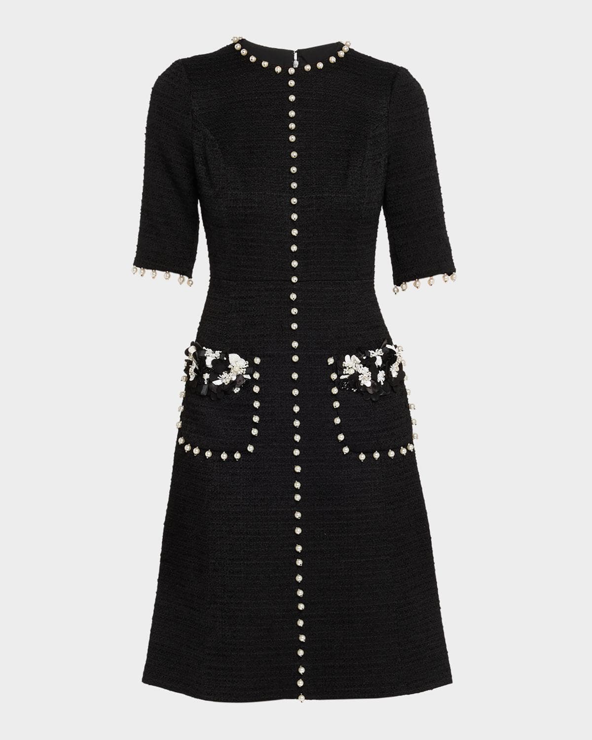 Rickie Freeman for Teri Jon Bead-Embellished Boucle Dress · 4