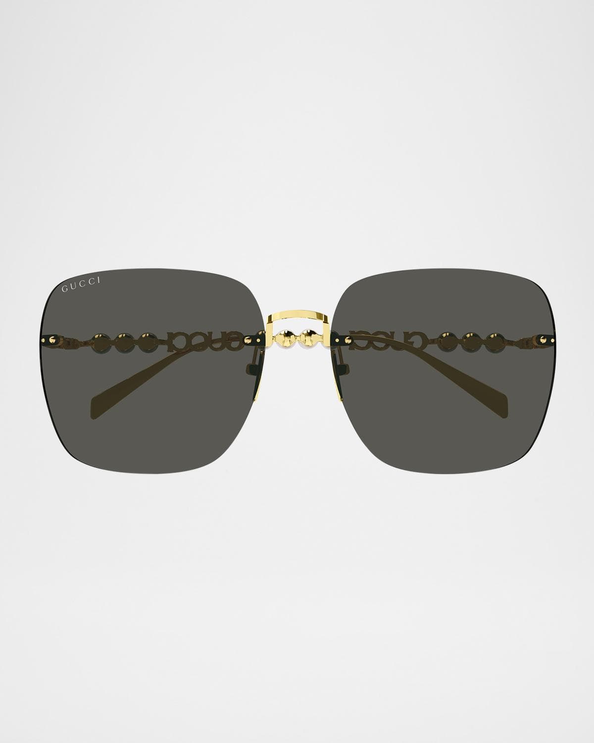 Gucci Metal Rectangle Sunglasses