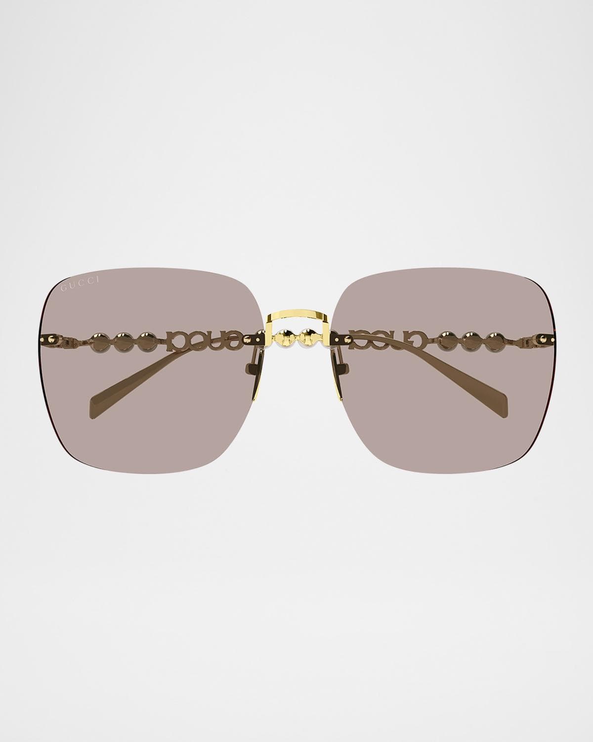 Gucci Metal Rectangle Sunglasses
