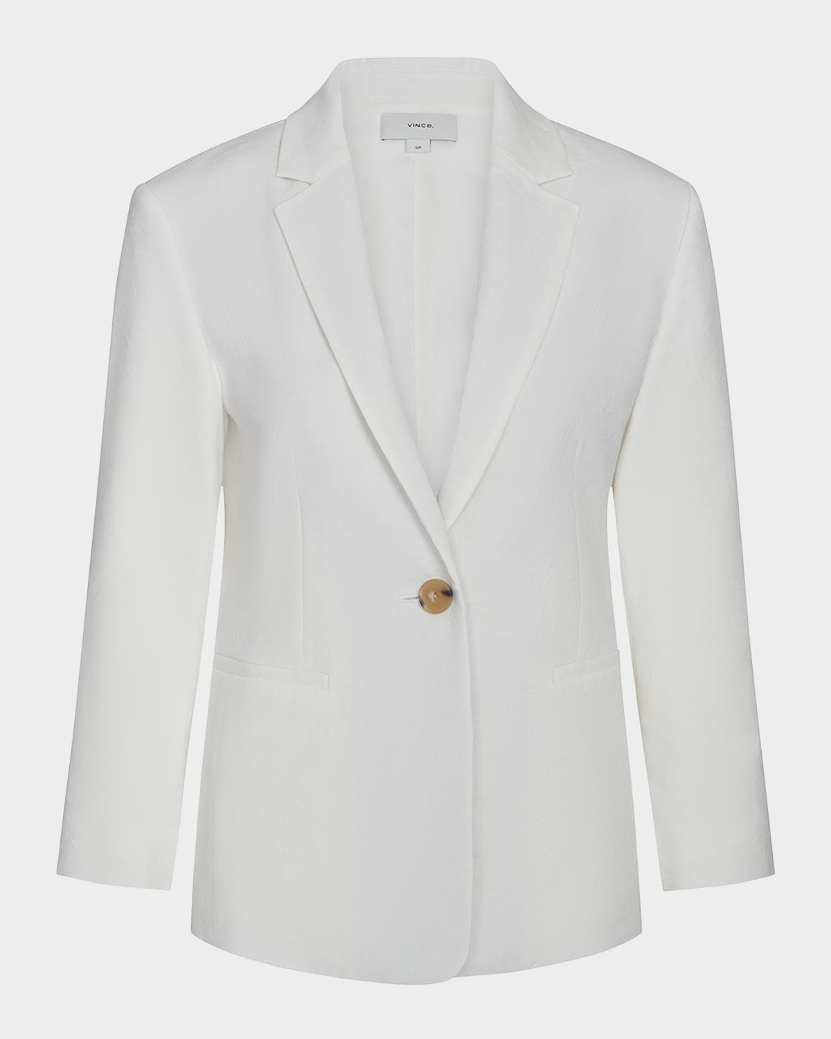 Vince Shrunken Linen Blazer