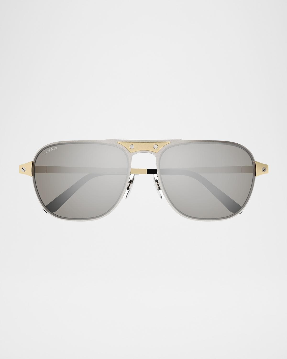 Cartier Men's CT0532SM Metal Aviator Sunglasses
