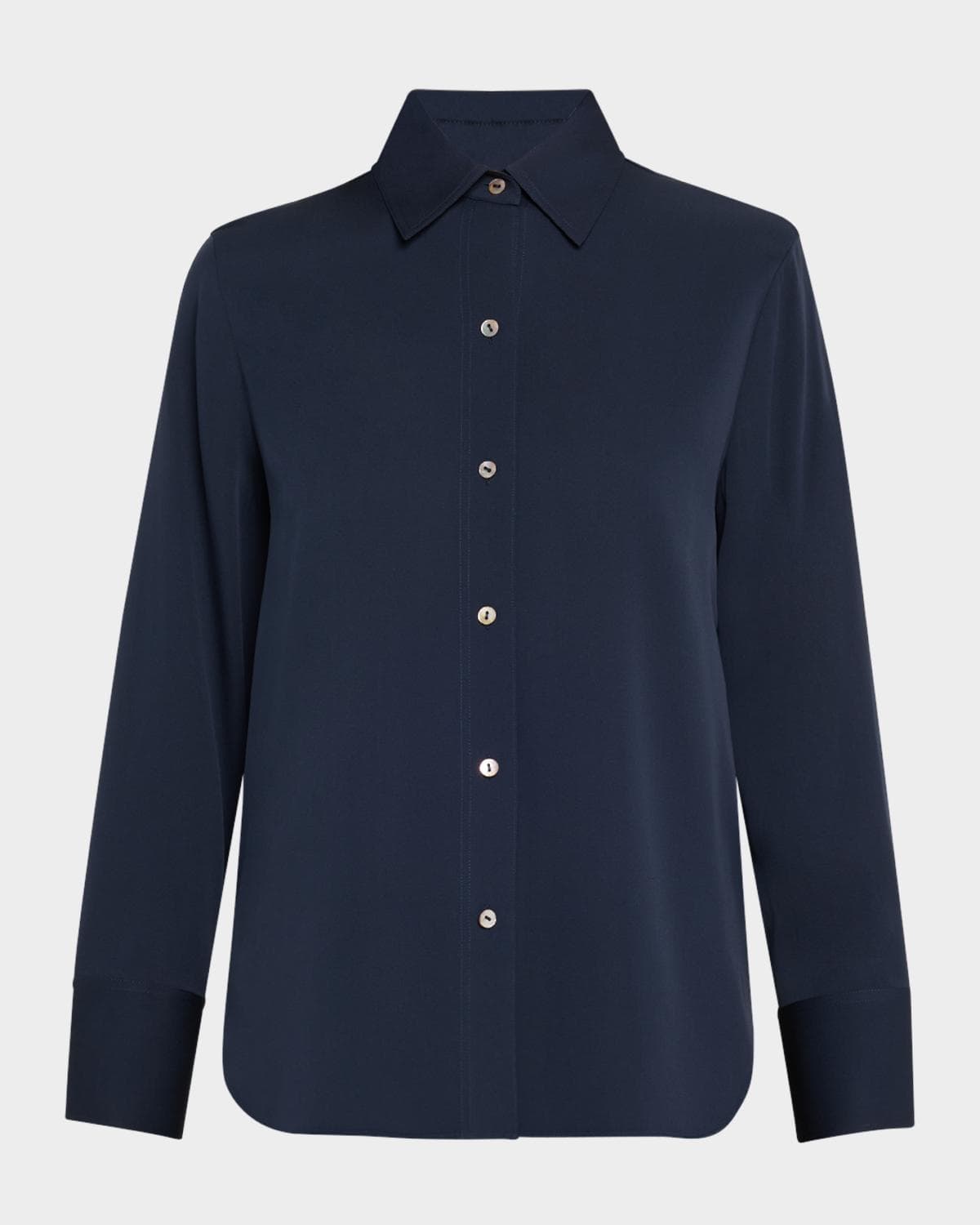 Vince Classic Button-Front Blouse