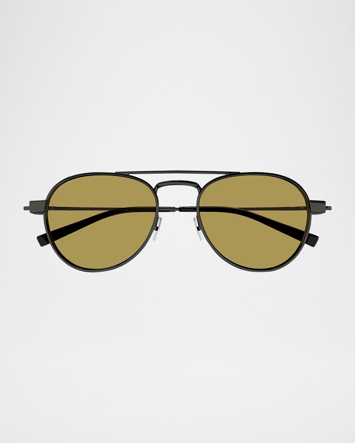 Saint Laurent Men's SL 708M Metal Round Sunglasses