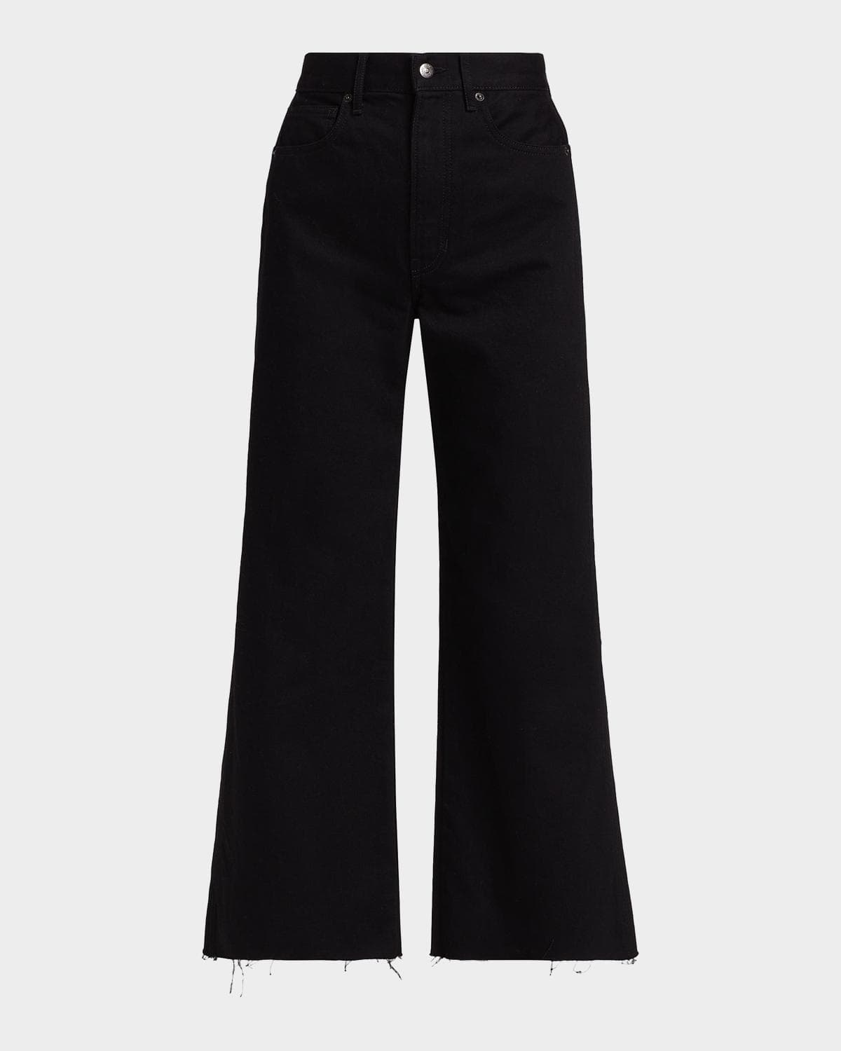 Veronica Beard Jeans Taylor Crop Wide-Leg Jeans