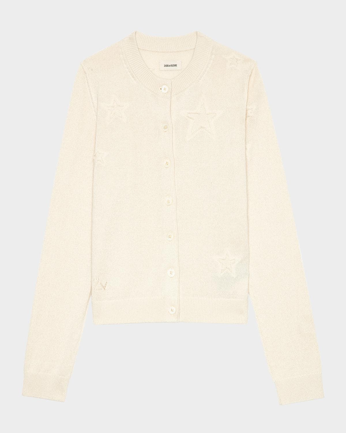 Zadig & Voltaire Alpha Seco Stars Cardigan · MEDIUM
