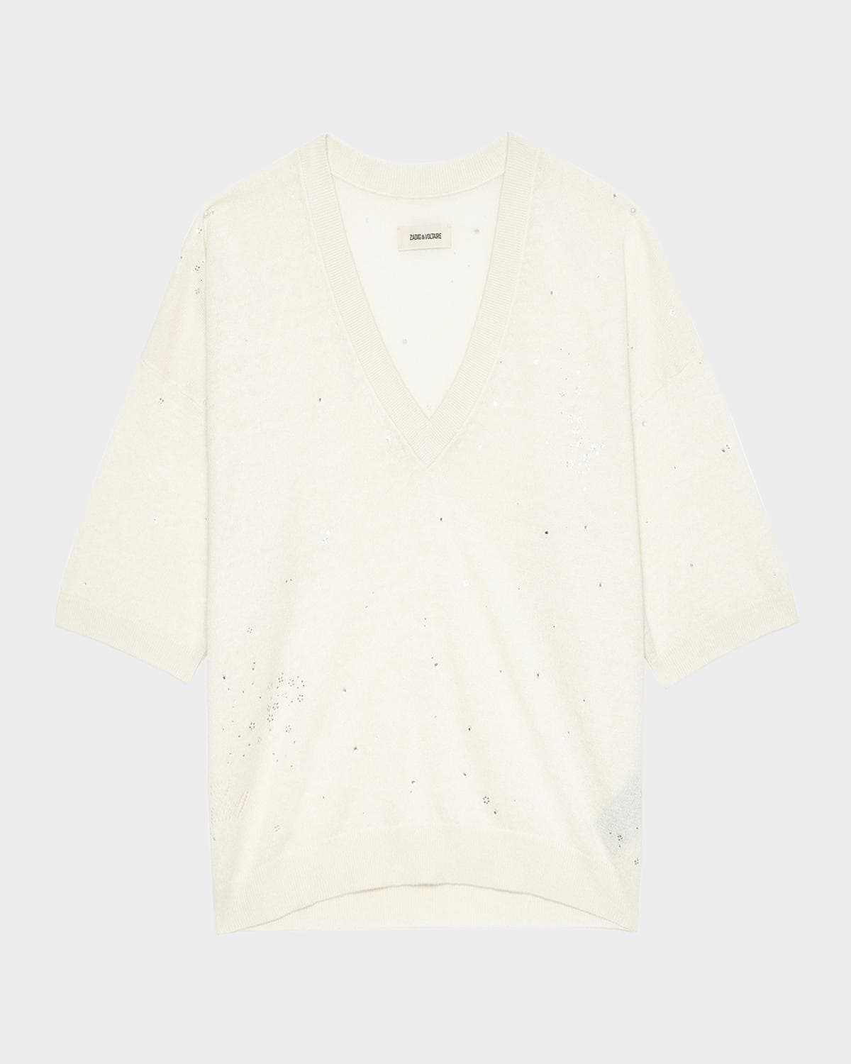 Zadig & Voltaire Wully Embellished Sweater · LARGE