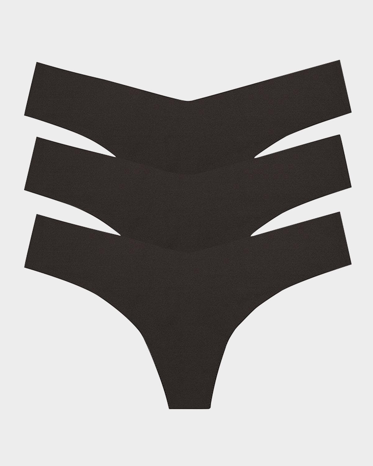 Commando Classic Low-Rise Microfiber Thongs, Pack of 3