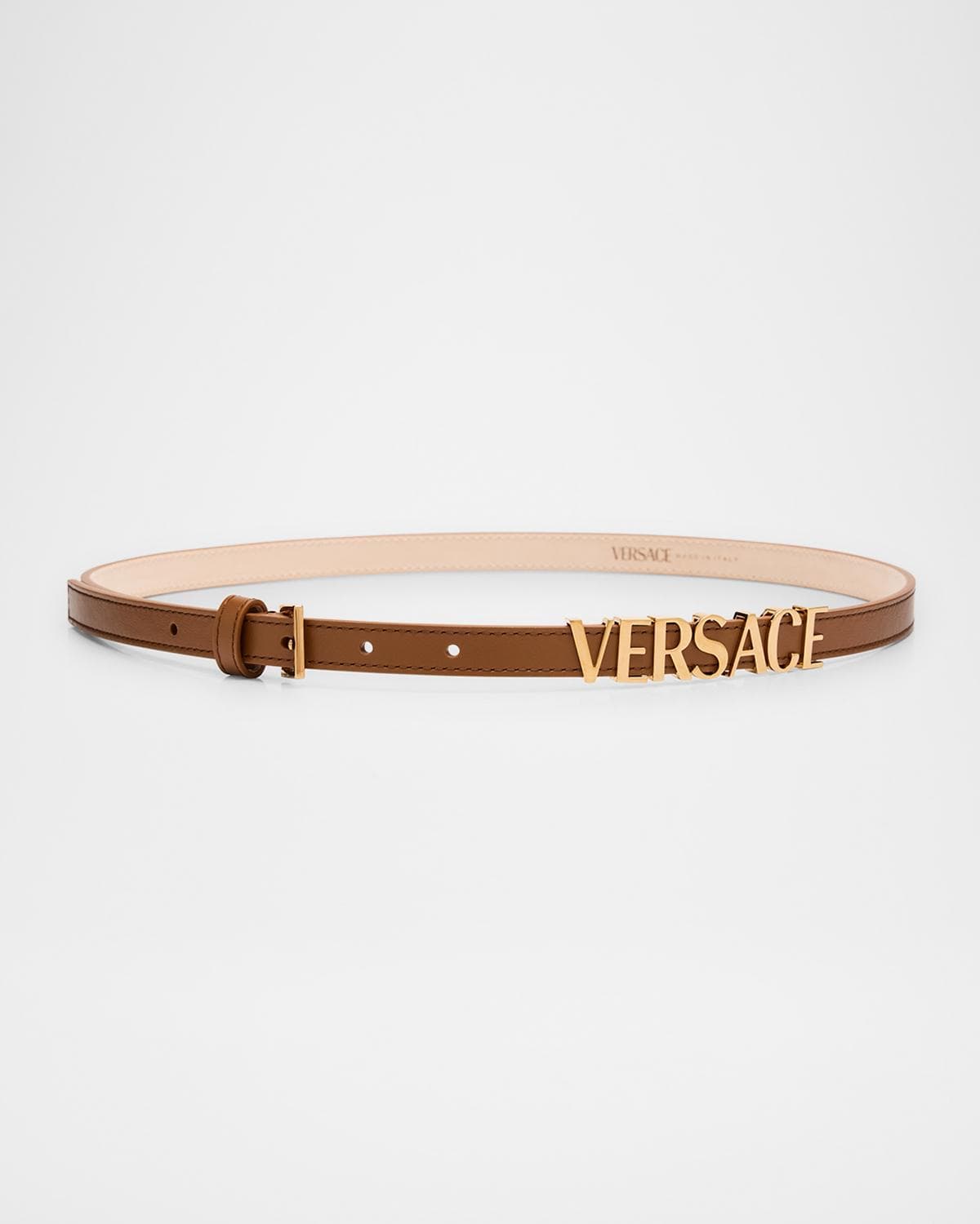 Versace Logo Leather Belt