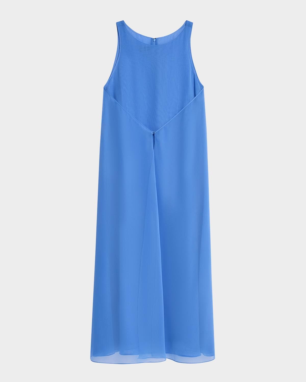 Emporio Armani Sleeveless Techno Georgette Maxi Dress · 38 (2)