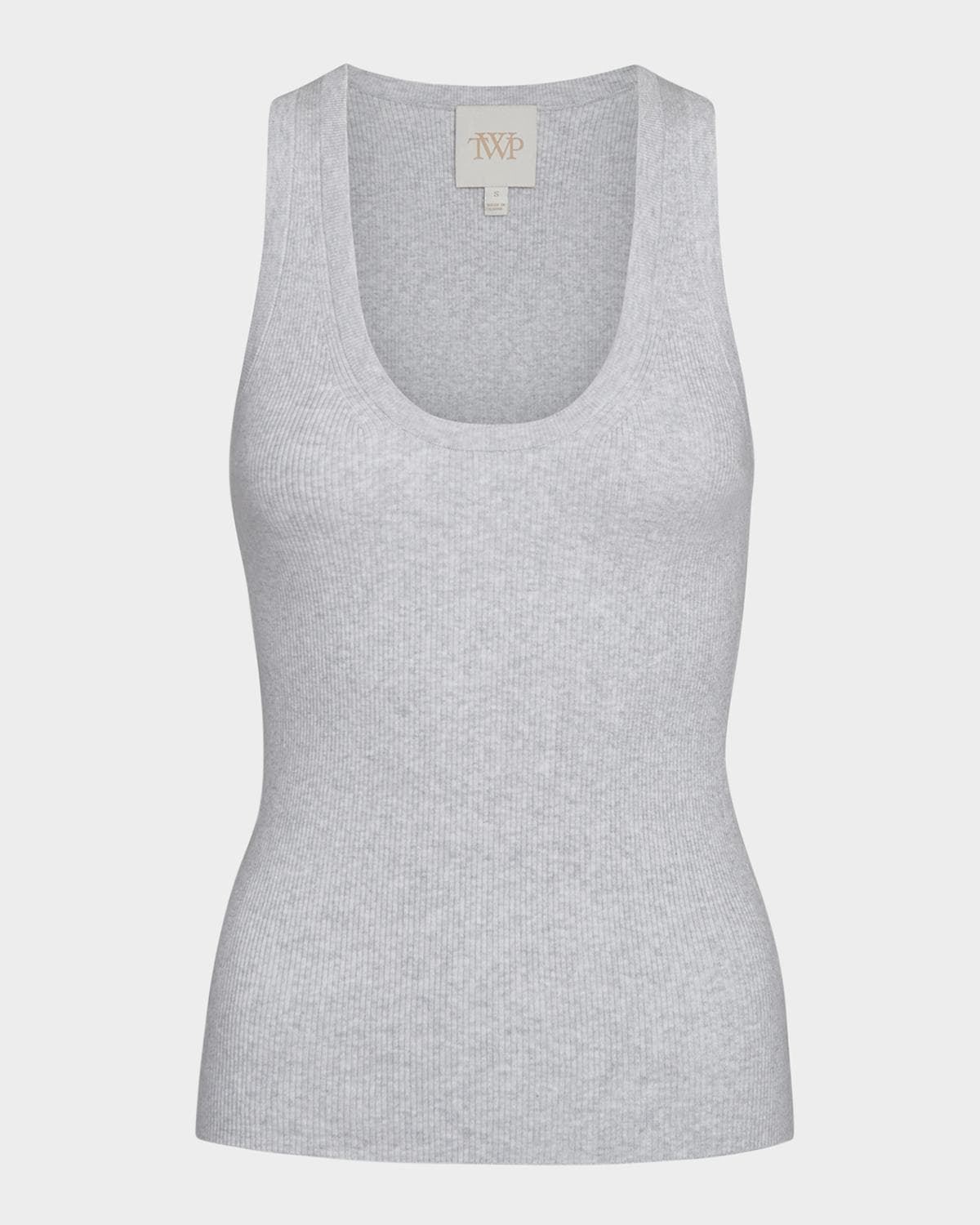 TWP Ribbed Wool Tank Top · LARGE