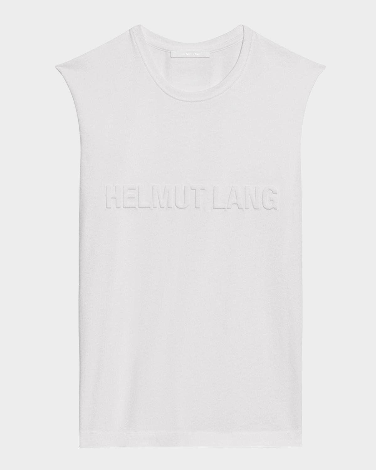 Helmut Lang Men's Embossed Cotton Tank Top
