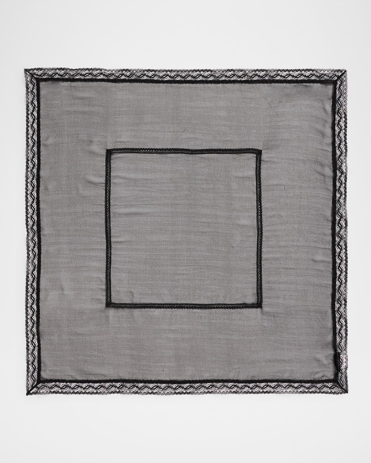 Dolce & Gabbana Lace Band Chiffon Scarf