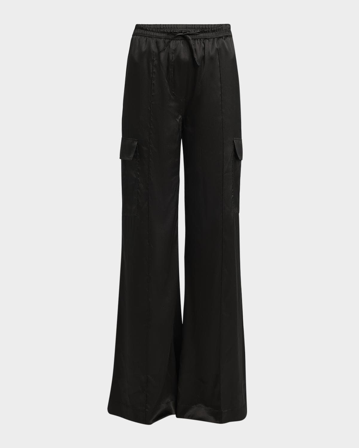 TOM FORD Stretch Silk Wide-Leg Cargo Pajama Pants