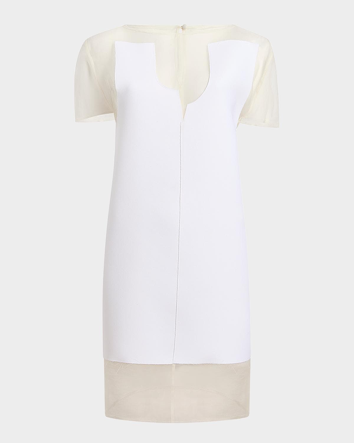Khaite Winona Paneled Mini Dress