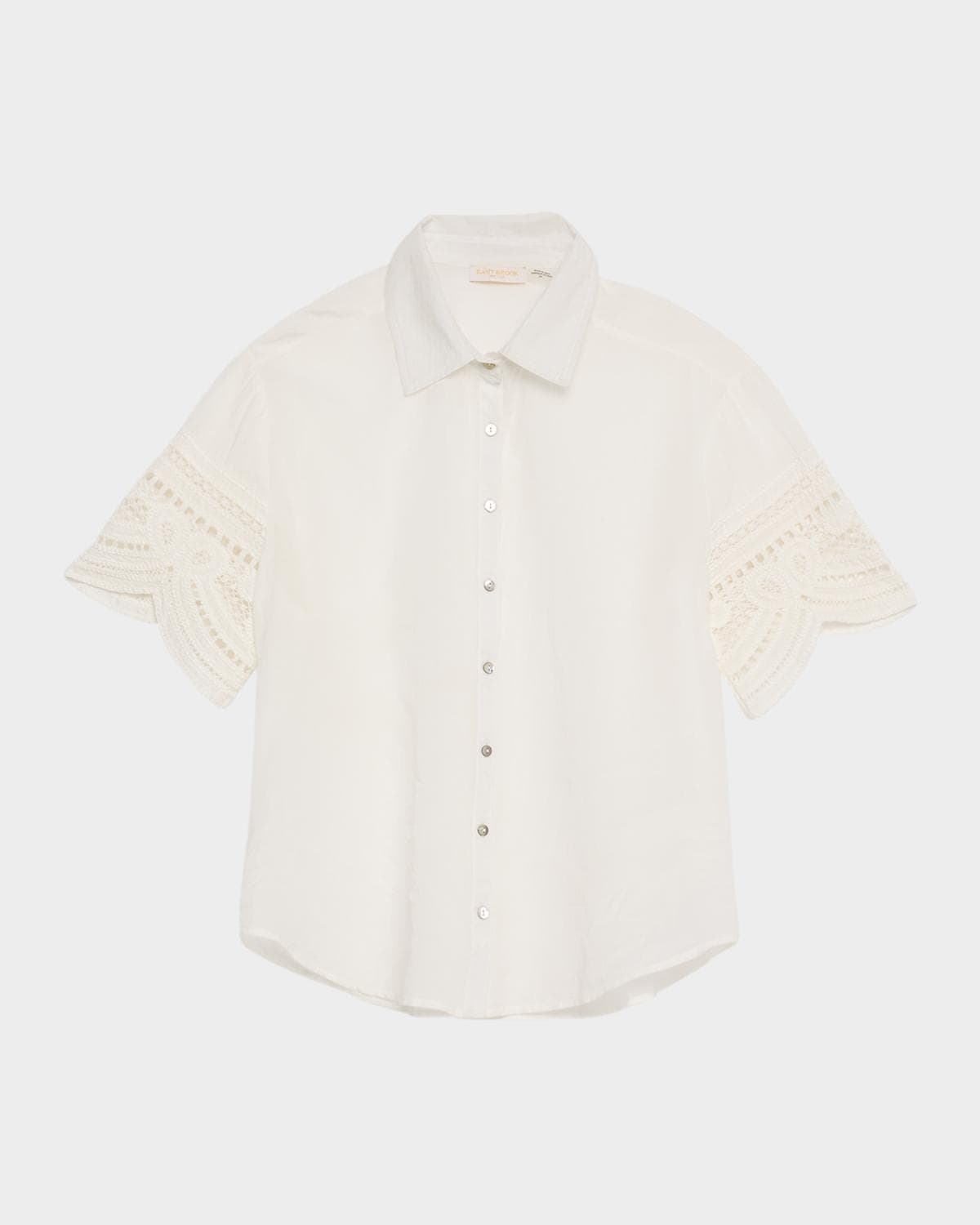 Ramy Brook Shamaya Embroidered Button-Front Shirt