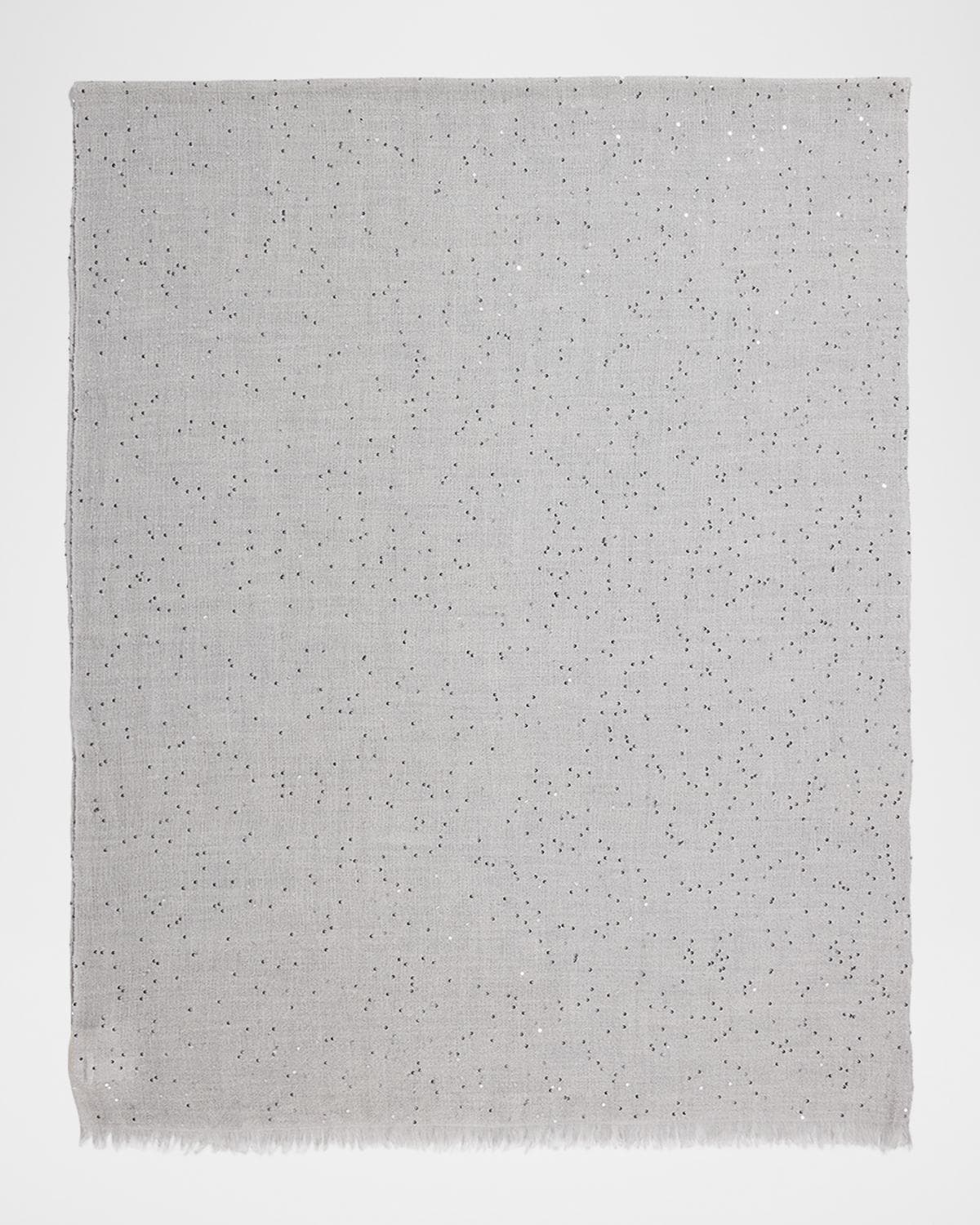 Brunello Cucinelli Cashmere-Blend Speckled Scarf