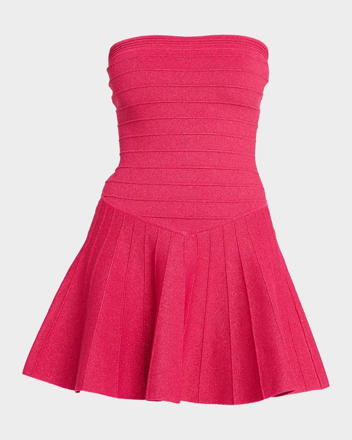 Retrofête Persephonie Strapless Knit Mini Dress