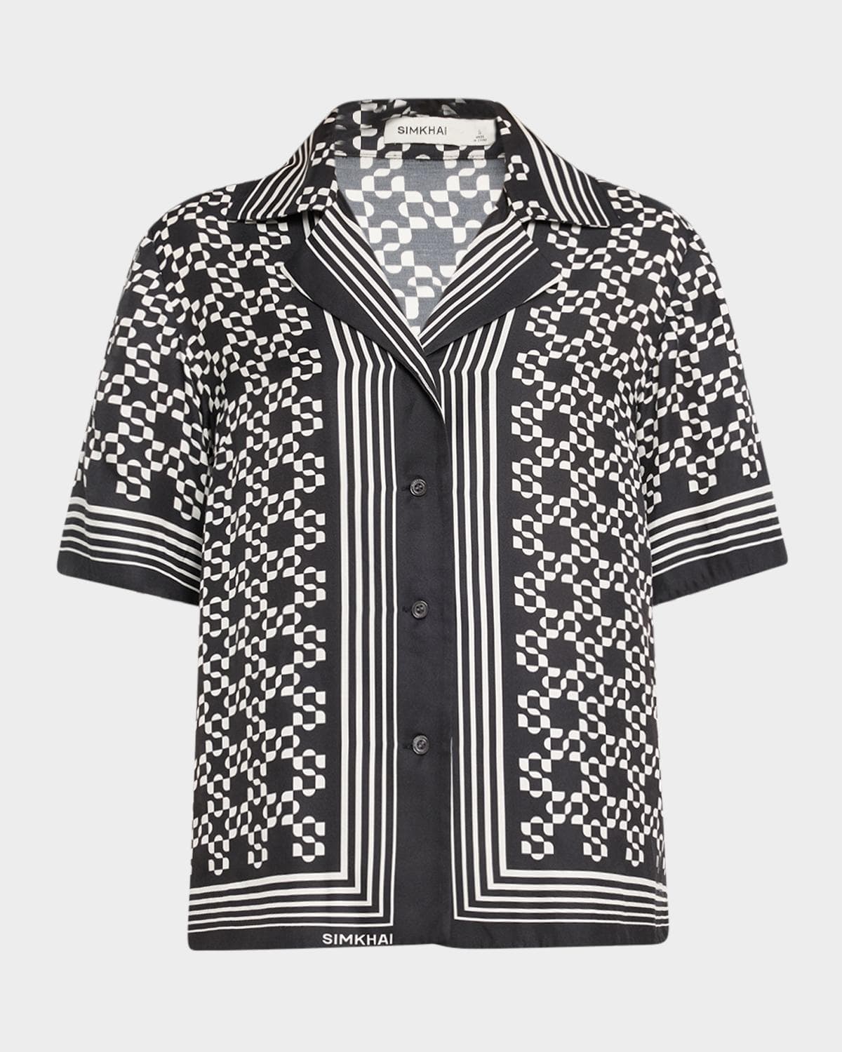 SIMKHAI Koda Button-Front Shirt