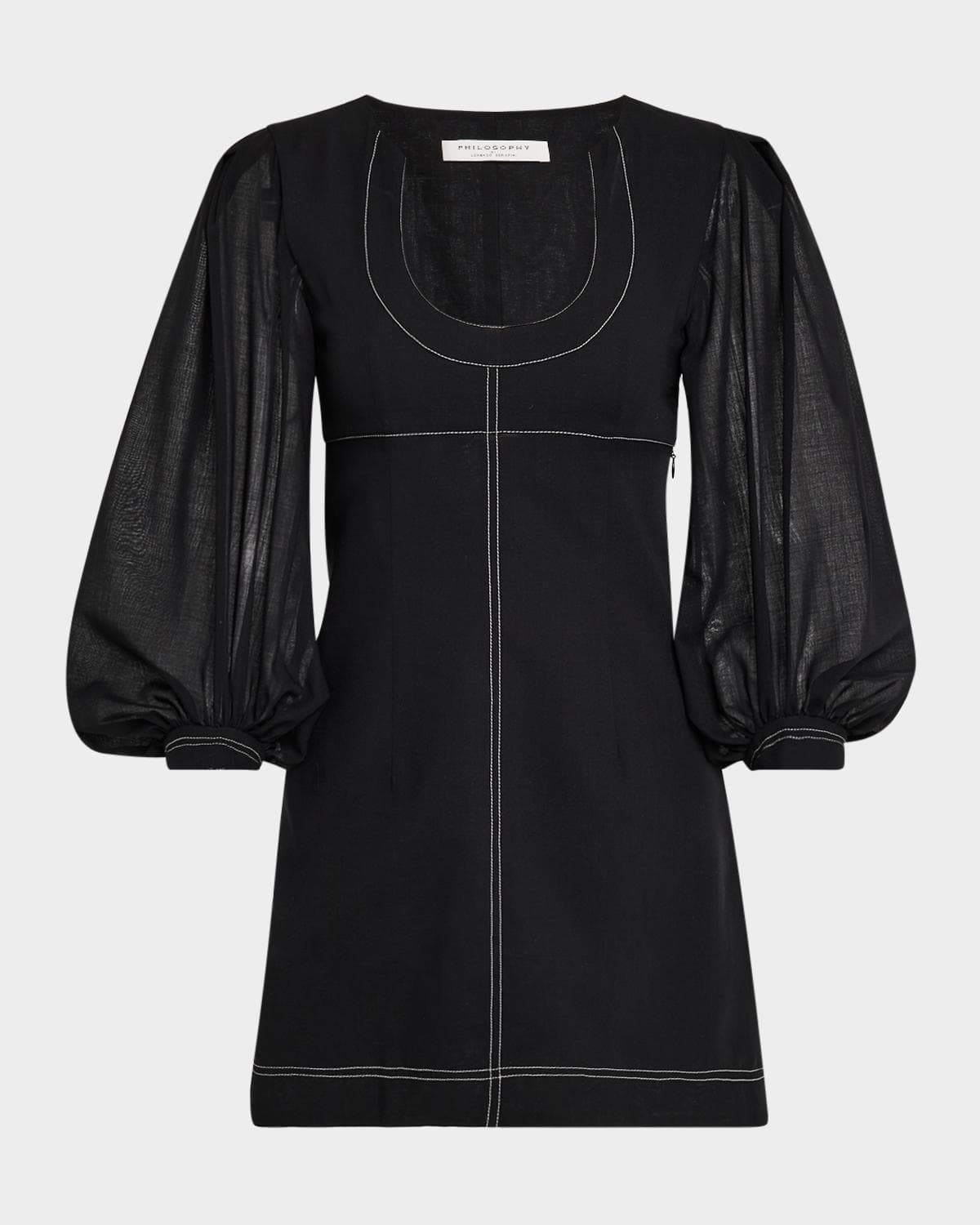 Philosophy di Lorenzo Serafini Balloon-Sleeve Mini Dress