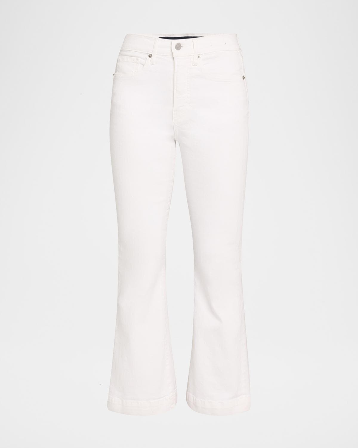 Veronica Beard Carson High-Rise Ankle Flare Jeans