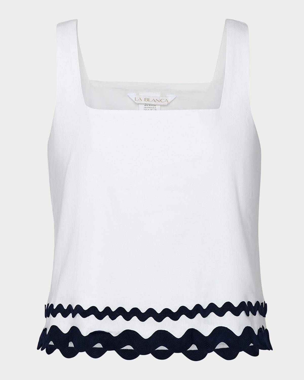 La Blanca Poolside Square-Neck Tank Top