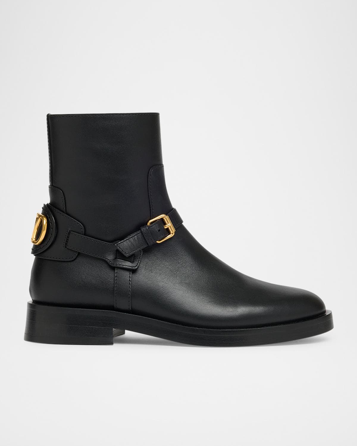 Valentino Garavani VLogo Signature Leather Booties