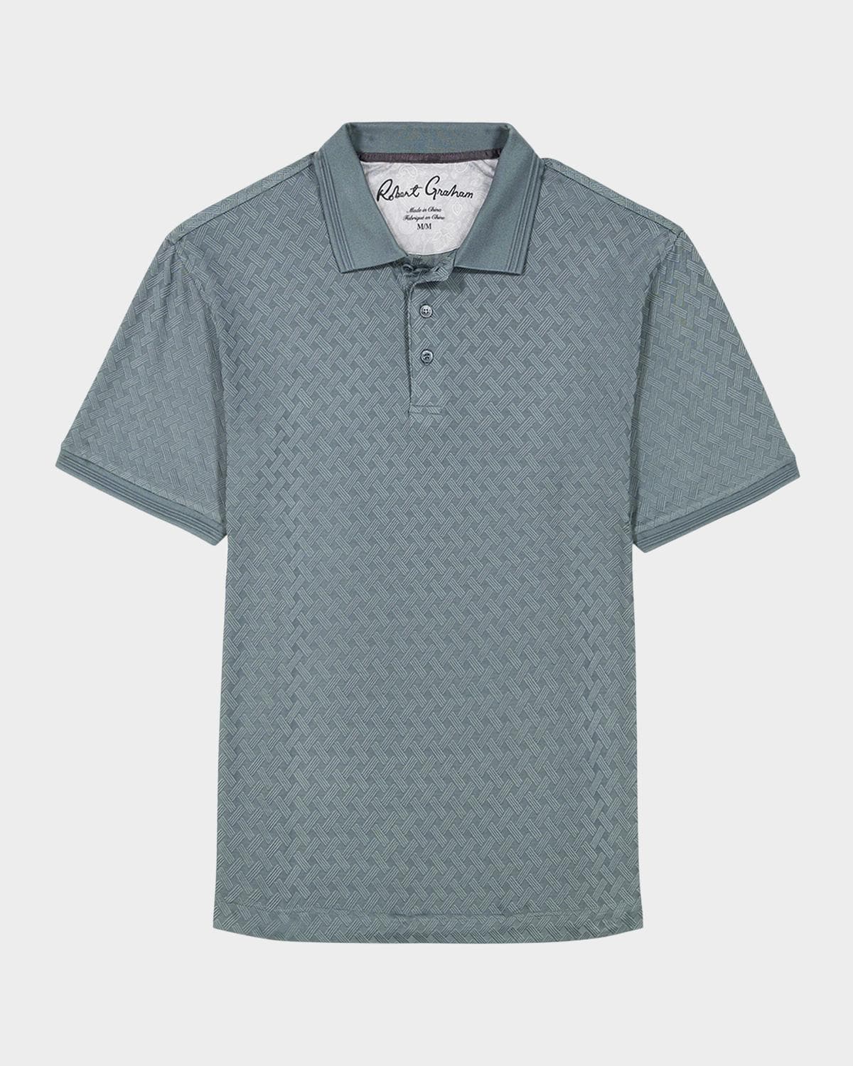 Robert Graham Men's Elias Jacquard Polo Shirt · XX-LARGE