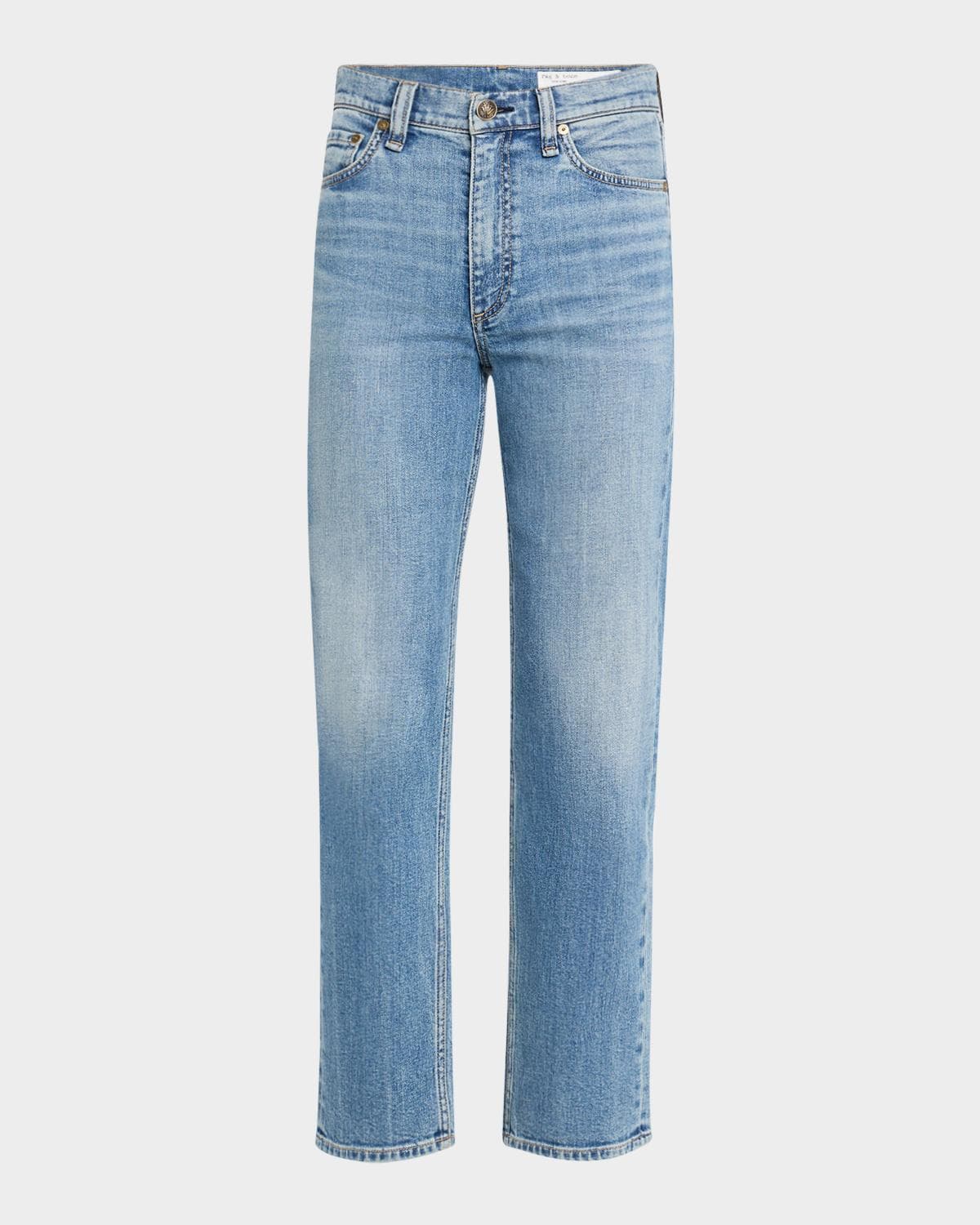 rag & bone Harlow Mid-Rise Ankle Straight Jeans
