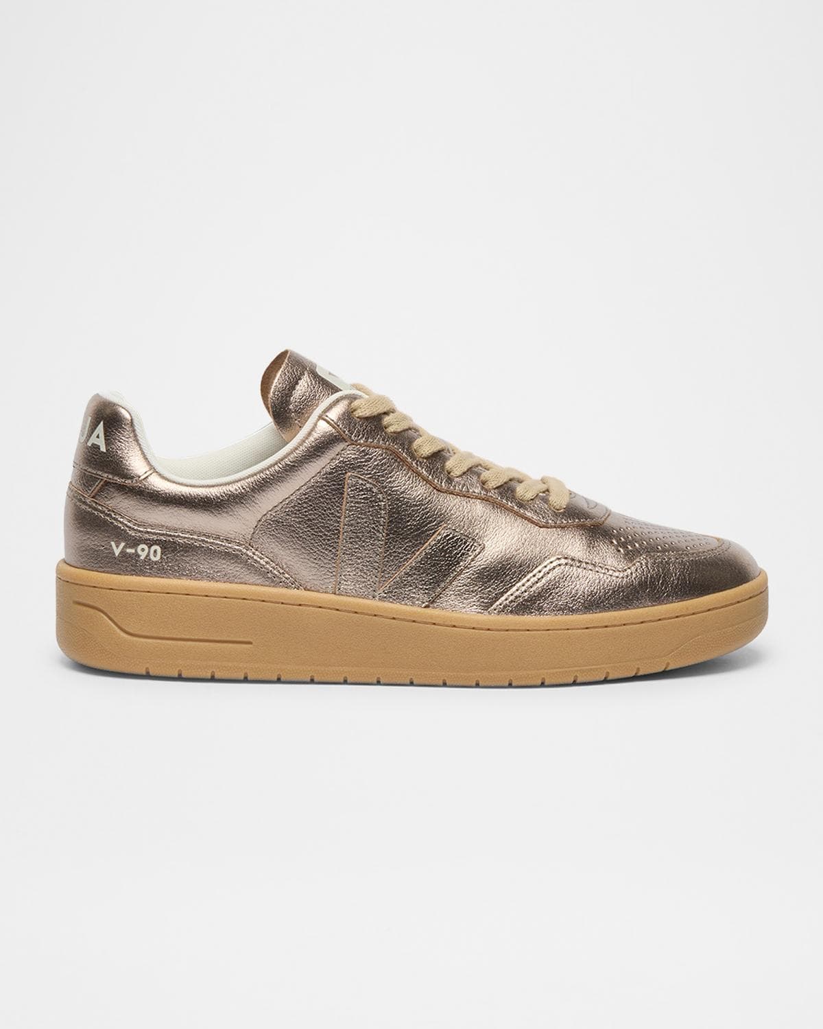 VEJA V-90 Bicolor Low-Top Sneakers · 9B / 40EU