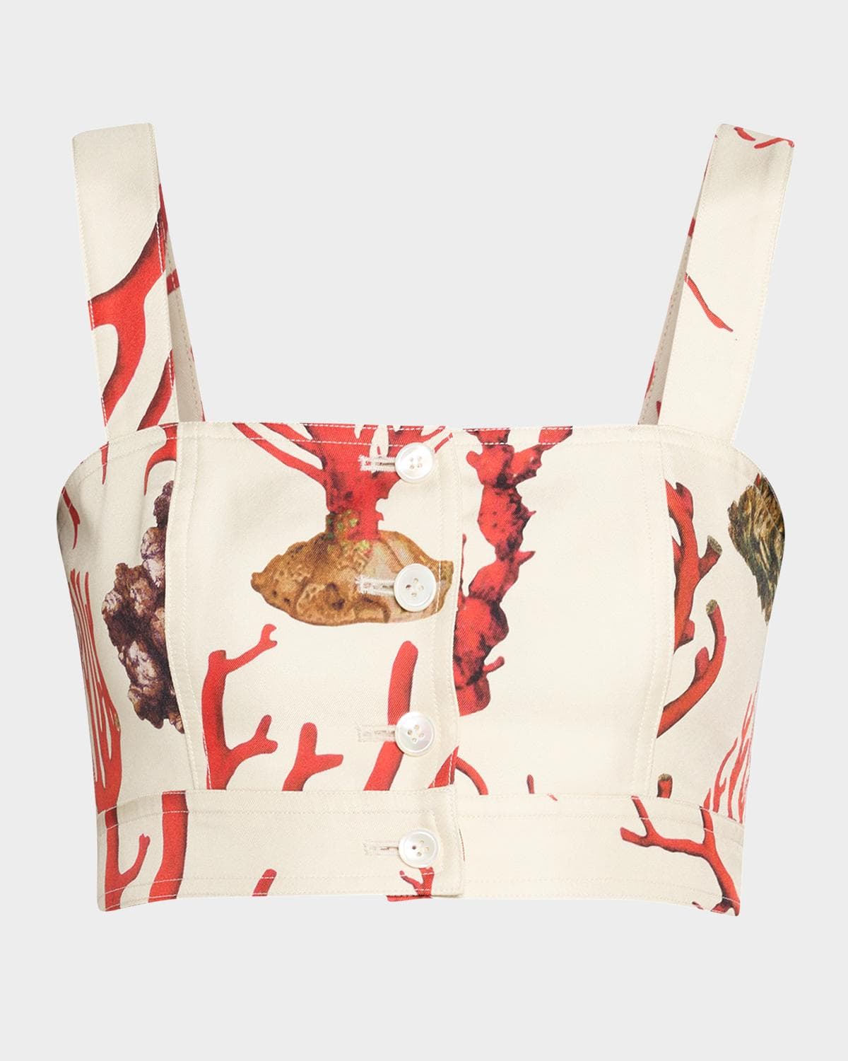 Libertine Venetian Coral Saint Tropez Crop Top