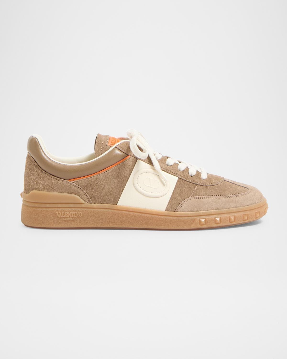 Valentino Garavani Men's Upvillage Low-Top Leather Sneakers